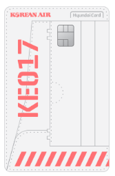 대한항공 마일리지 적립 신용카드로 추천하는 현대 대한항공 030 카드 이미지.